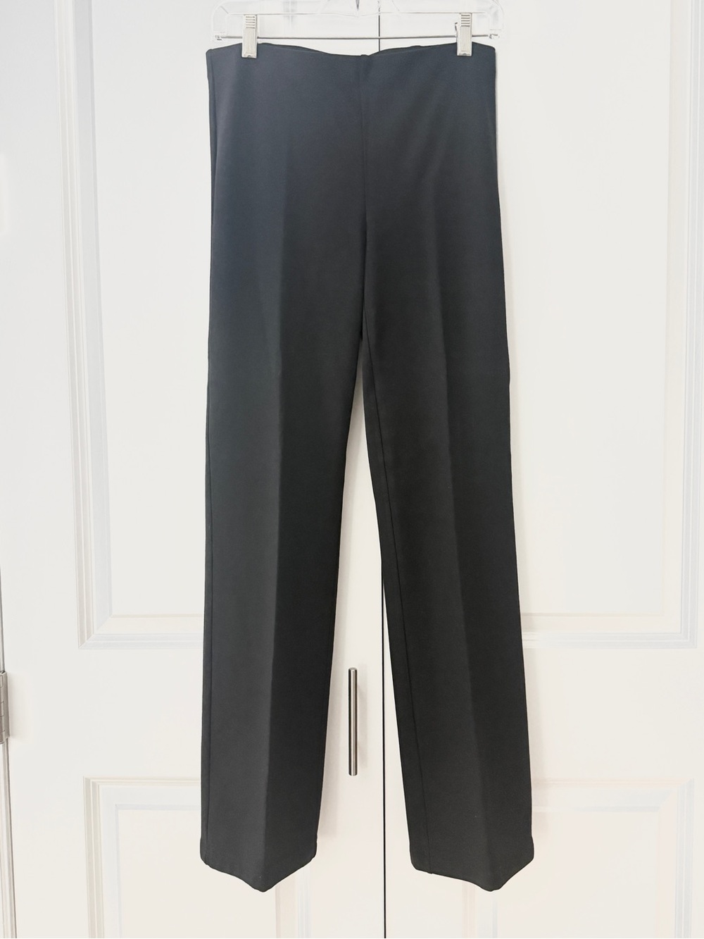 Eileen Fisher Black Stretch Pull On Pants Minimalist Lightweight Career XS